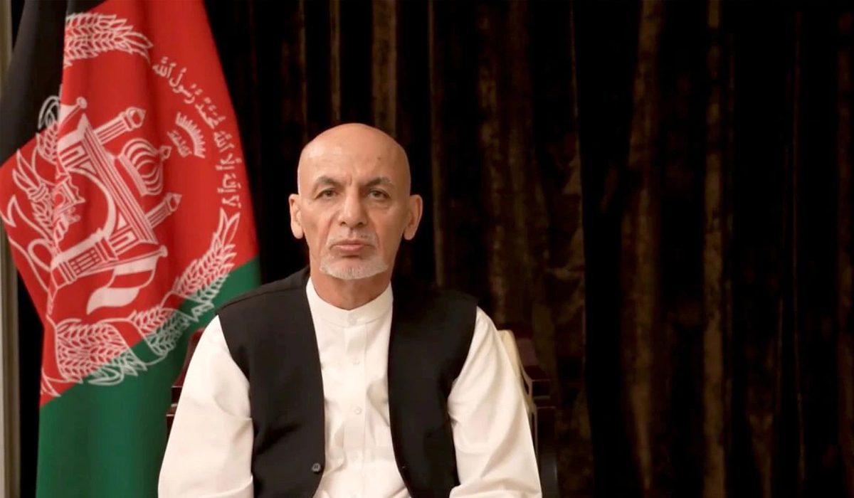 Exiled Ghani apologizes to Afghan people